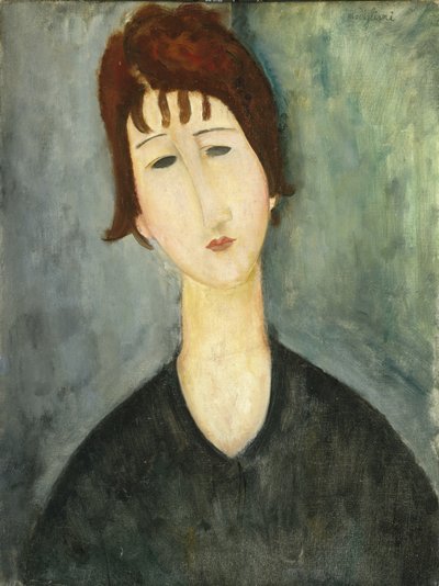 Een Vrouw, 1917-20 door Amedeo Modigliani