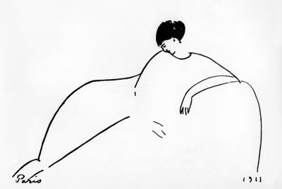 Anna Achmatova (1889-1967) Russische dichter door Amedeo Modigliani
