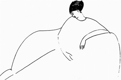 Anna Achmatova, 1911 door Amedeo Modigliani