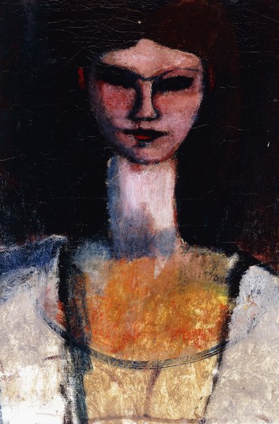Buste van een jonge vrouw door Amedeo Modigliani