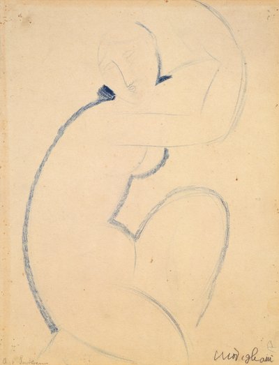 Cariatide door Amedeo Modigliani