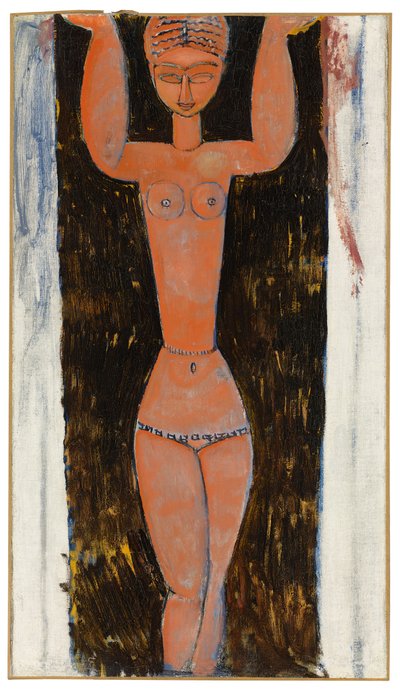 Kariatide, 1913 door Amedeo Modigliani