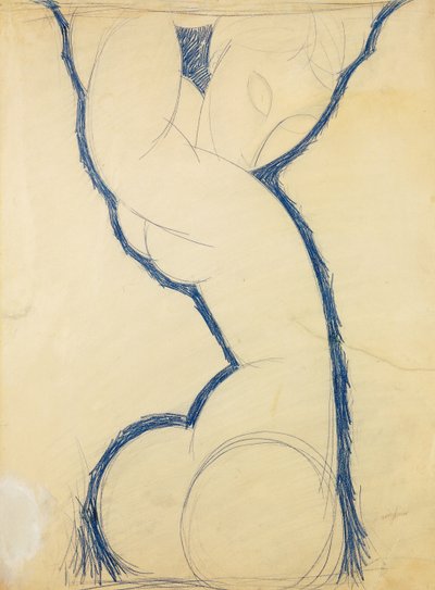 Kariatide door Amedeo Modigliani