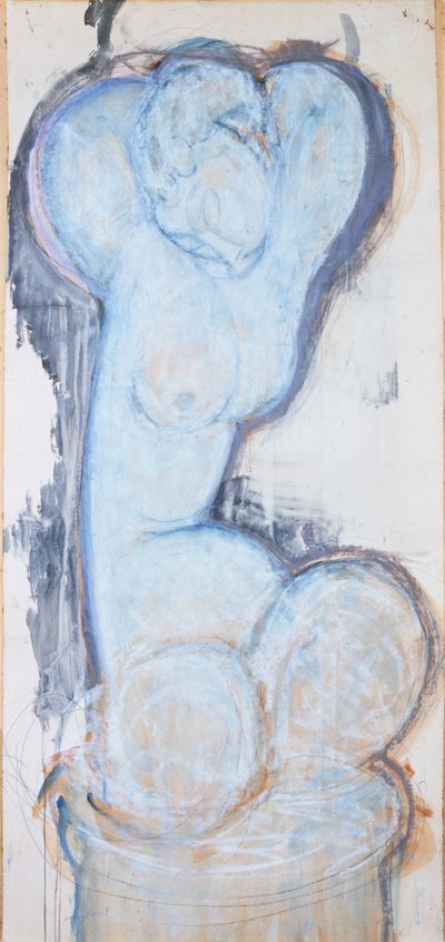Kariatide, c.1914 door Amedeo Modigliani