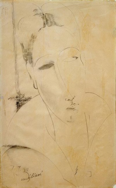 Hanka Zboroska door Amedeo Modigliani