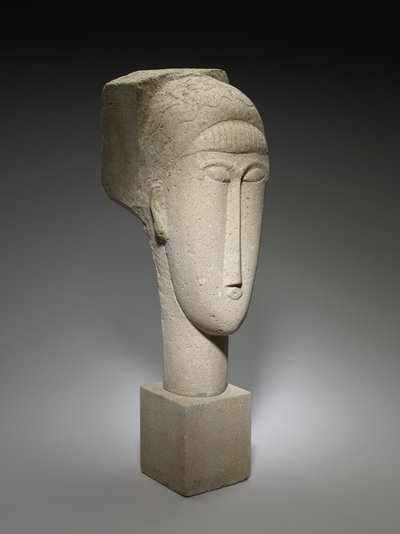 Hoofd, 1911-12 door Amedeo Modigliani
