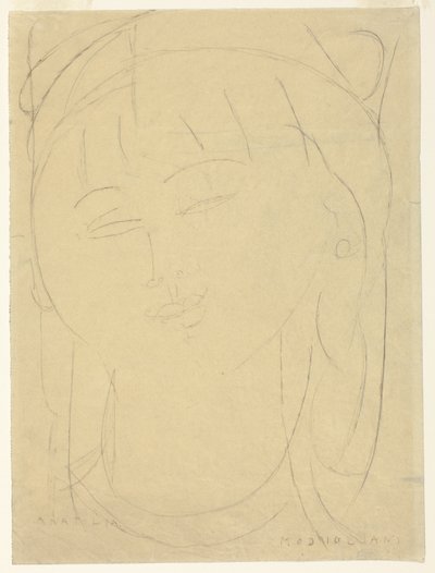 Hoofd Anatolië door Amedeo Modigliani