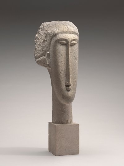 Hoofd van een vrouw door Amedeo Modigliani