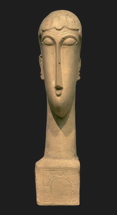 Hoofd van een vrouw door Amedeo Modigliani