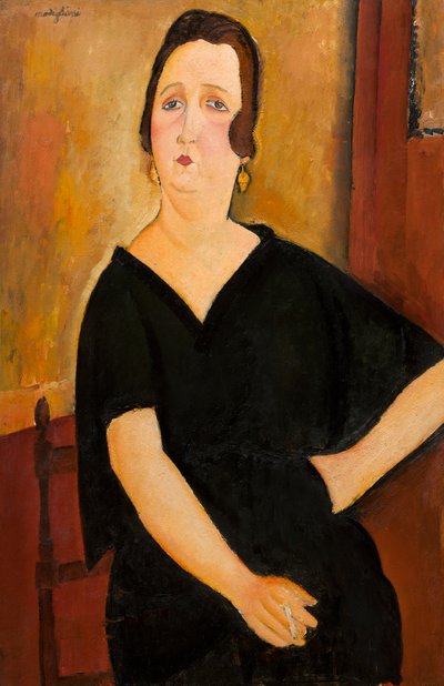 Madame Amédée (Vrouw met sigaret) 1918 door Amedeo Modigliani