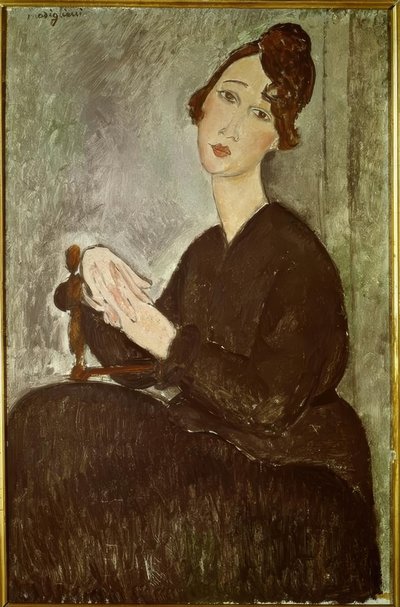 Portret van Dédie (Odette Hayden) door Amedeo Modigliani