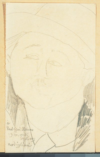 Portret van Paul Guillaume, ca. 1916 door Amedeo Modigliani