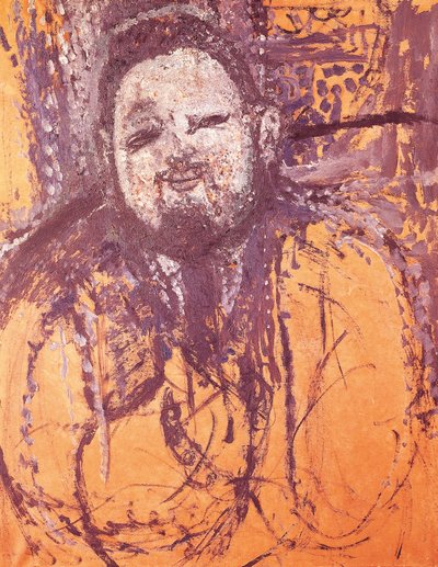 Portret van Diego Rivera, door Amedeo Modigliani, olie en tempera op doek door Amedeo Modigliani