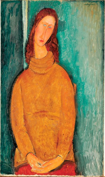 Portret van Jeanne Hebuterne door Amedeo Modigliani