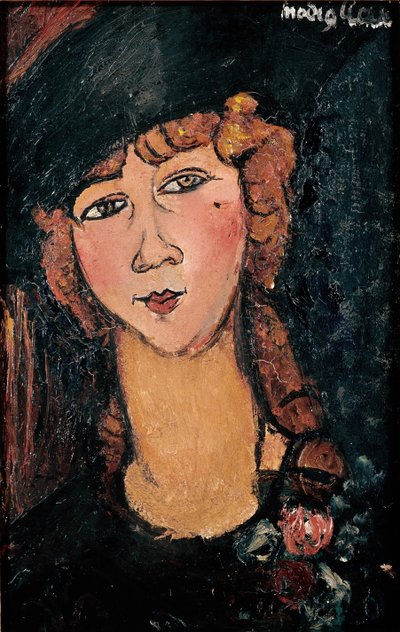 Portret van Lolotte door Amedeo Modigliani
