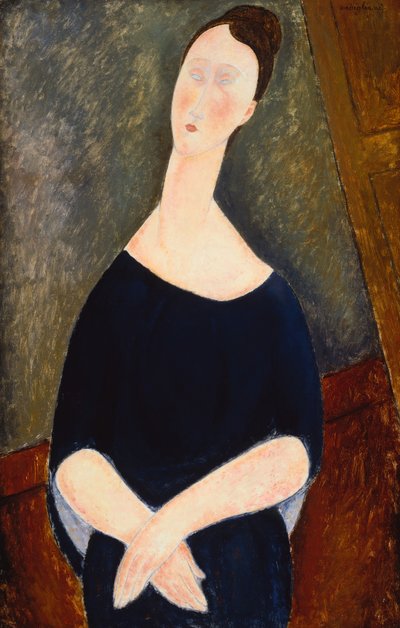 Portret van Lumia, ca. 1918 door Amedeo Modigliani