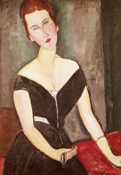 Portret van Madame Georges Van Muyden, door Amedeo Modigliani (1884-1920) door Amedeo Modigliani