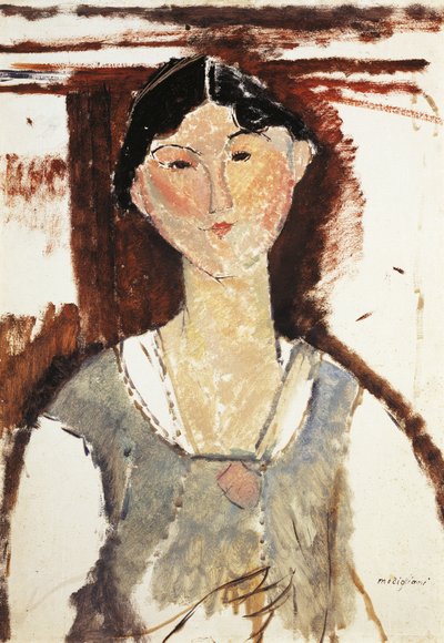 Studie voor portret van Beatrice Hastings door Amedeo Modigliani door Amedeo Modigliani