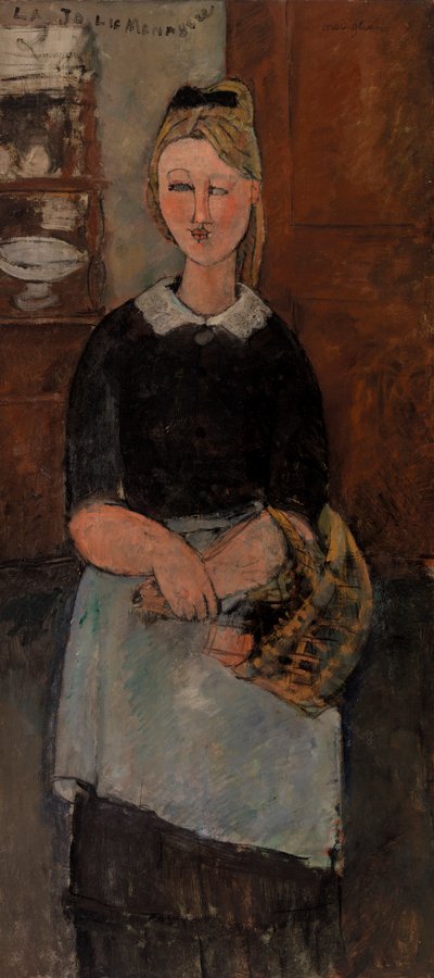 De mooie huisvrouw door Amedeo Modigliani