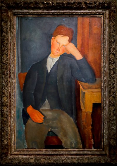 De jonge leerling, ca. 1918-19 door Amedeo Modigliani