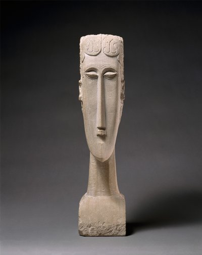 Vrouwenhoofd, 1912 door Amedeo Modigliani