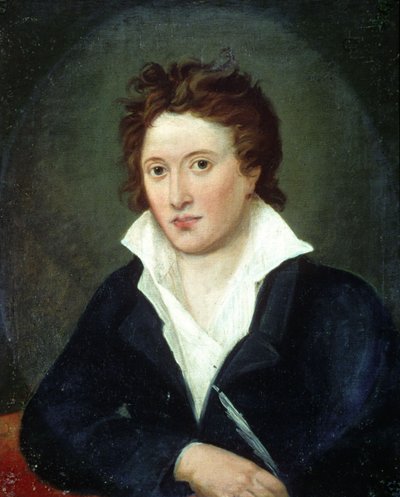 Portret van Percy Bysshe Shelley (1792 - 1822) door Amelia Curran