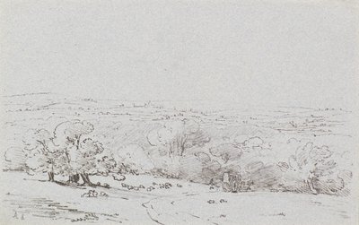 Toegangsweg naar Bromley Hill, ca. 1803 door Amelia Long