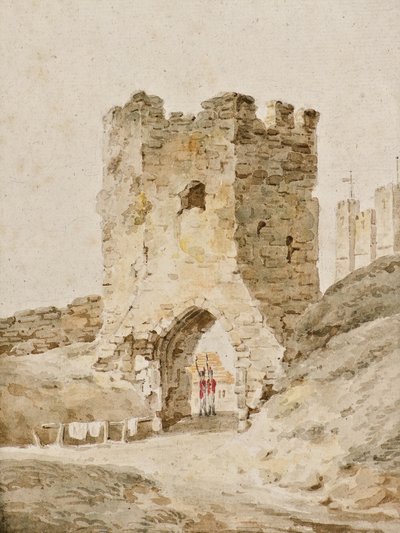 Twee soldaten op wacht bij Dover Castle door Amelia Long