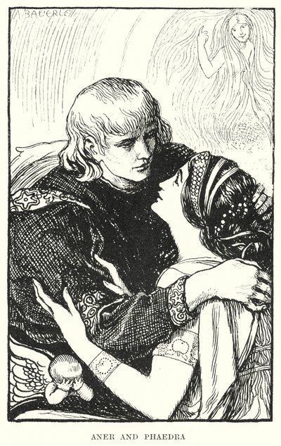 Aner en Phaedra door Amelia M. (attr.to) Bowerley or Bauerle