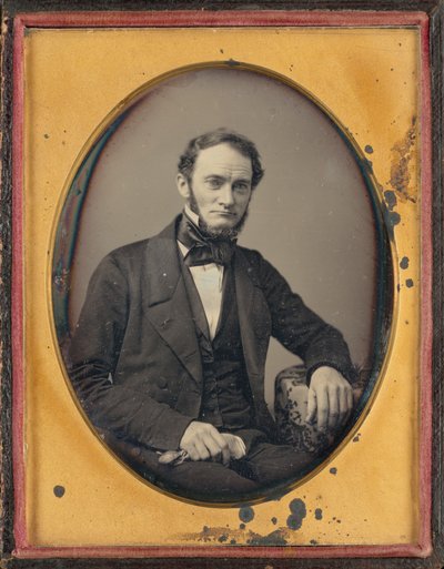 Portret van een Man door American 19th Century