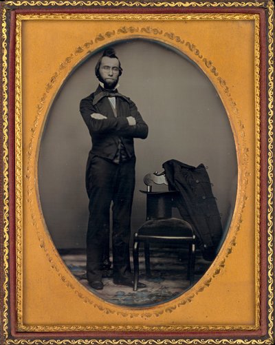 Portret van een man door American 19th Century