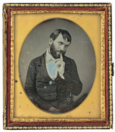 Portret van een Man door American 19th Century