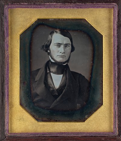 Portret van een Man door American 19th Century
