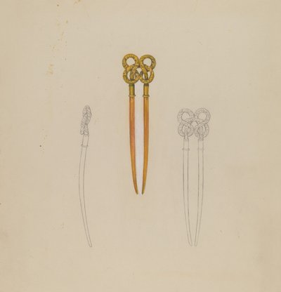 Amber Haarspeld door American 20th Century