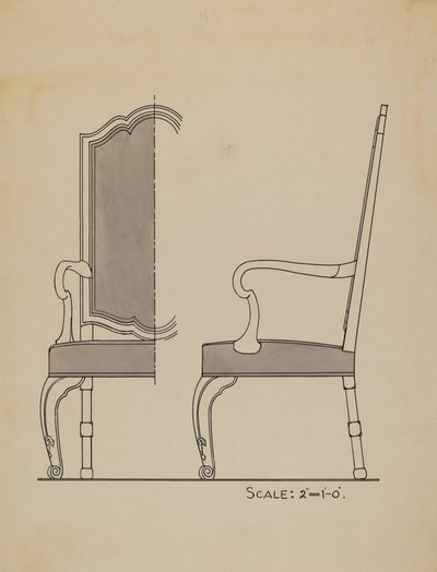 Stoel door American 20th Century