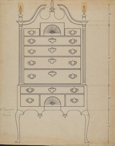 Kist door American 20th Century