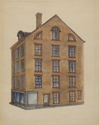 Hoek van Pearl en John Streets door American 20th Century
