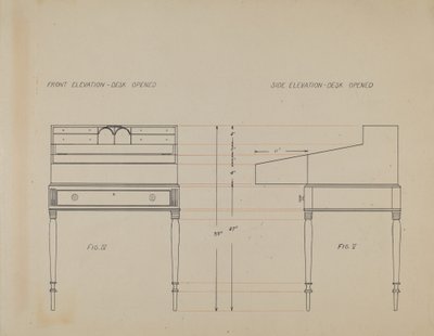 Bureau door American 20th Century