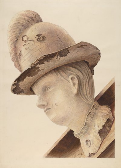 Boegbeeld van Schoener "Haroldine" door American 20th Century