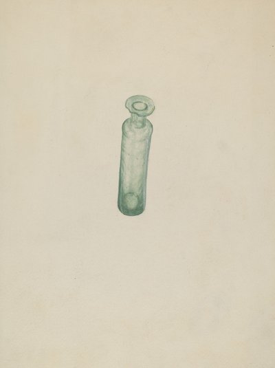 Glazen medicijnfles door American 20th Century