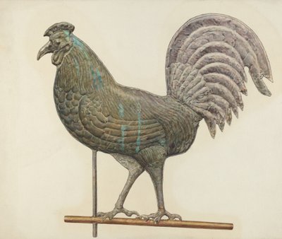 Metalen Windwijzer door American 20th Century