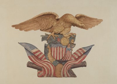 Pijnboom Ornament (Adelaar) door American 20th Century