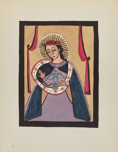 Plaat 11: Annunciatie: Uit Portfolio "Spaanse Koloniale Ontwerpen van New Mexico" door American 20th Century