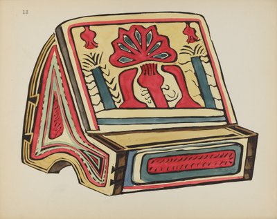 Lezen Standaard, Llano: Uit Portfolio "Spaanse Koloniale Ontwerpen van New Mexico" door American 20th Century