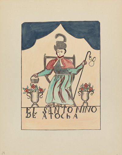 Plaat 24: Het Verloren Kind van Atocha: Uit Portfolio "Spaanse Koloniale Ontwerpen van New Mexico" door American 20th Century