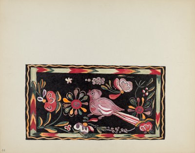 Plaat 44: Geschilderd Kistontwerp: Uit Portfolio "Spaanse Koloniale Ontwerpen van New Mexico" door American 20th Century