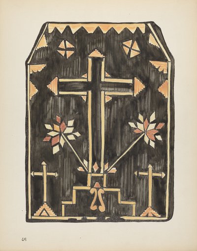 Plaat 46: Stro applicatie ontwerp: Uit portfolio "Spaanse koloniale ontwerpen van New Mexico" door American 20th Century
