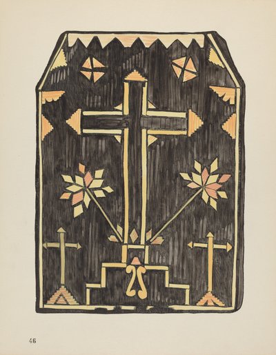 Plaat 46: Stro-applicatieontwerp: Uit portfolio "Spaanse koloniale ontwerpen van New Mexico" door American 20th Century