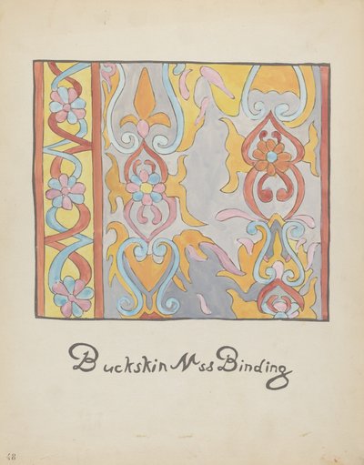 Buckskin Ontwerp: Uit Portfolio "Spaanse Koloniale Ontwerpen van New Mexico" door American 20th Century