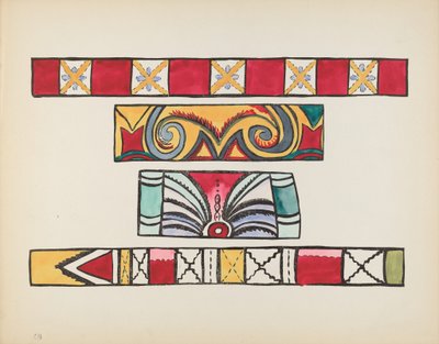 Plaat 49: Diverse ontwerp: Uit portfolio "Spaanse koloniale ontwerpen van New Mexico" door American 20th Century